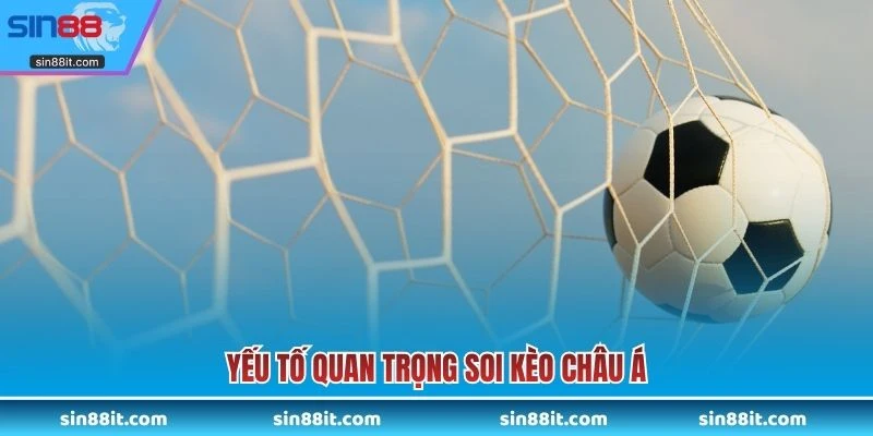 Yếu tố quan trọng soi kèo châu Á